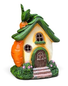 Domek zielony z marchewką solar 23cm