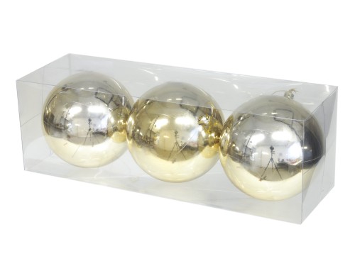 Bombki plastik 3szt/opak 12cm