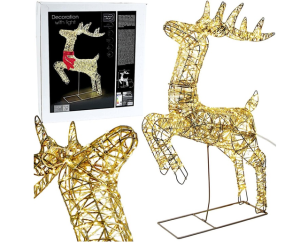 Renifer z kokardą 50x88cm 720LED