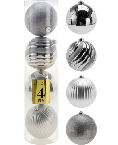 Bombki plastik 4szt 15cm