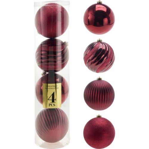 Bombki plastik 4szt 15cm