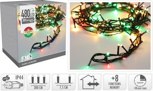 Lampki 480LED kolorowe