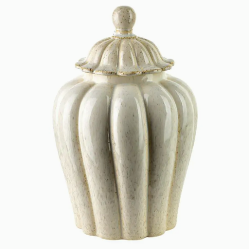 Pojemnik ceramiczny z pokrywką 21x21x32,5cm