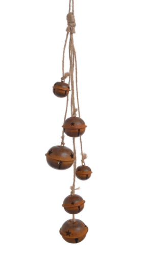 Girlanda z metalowymi dzwonkami 48cm