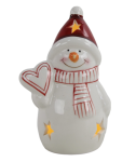 Bałwan ceramiczny Oris - dekoracja świąteczna
