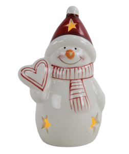 Bałwan ceramiczny Oris - dekoracja świąteczna
