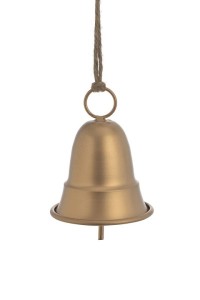 Metalowy dzwonek złoty 9xH11cm