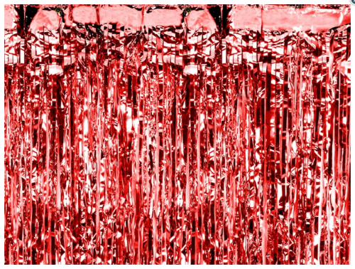 Kurtyna Party czerwony 90x250cm