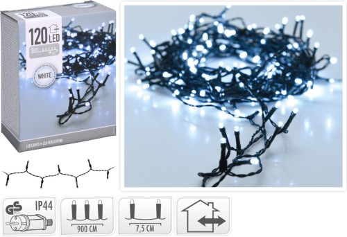 Oświetlenie 120 LED zimny biały 