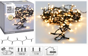 Oświetlenie 320LED ciepły biały