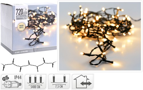 Oświetlenie 720 LED ciepły biały