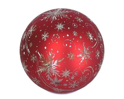 Bombka szklana ozdobna 14x14cm podświetlana