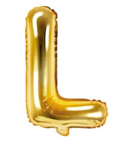 Balon foliowy "L" złoty 35cm