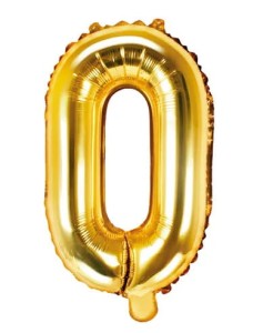 Balon foliowy "O" złoty 35cm