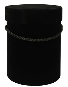 Flowerbox welur 13,5x18cm - czarny