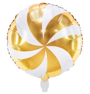 Balon foliowy Cukierek złoty 35cm