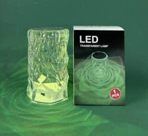 Świeca LED kryształ 8x13cm