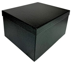 Pudełko prostokąt 31x22x12cm kpl.10szt. czarny