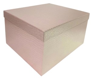 Pudełko prostokąt 31x22x12cm kpl.10szt. różowy