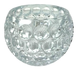 Świecznik szklany 8,5x8cm