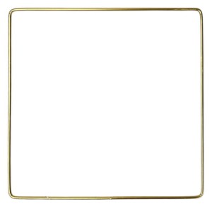 Kwadrat złoty 20cm metal