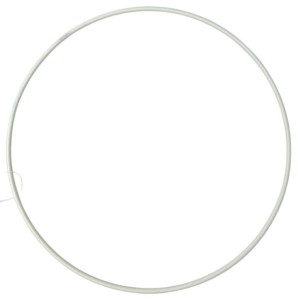 Koło białe 20cm metal
