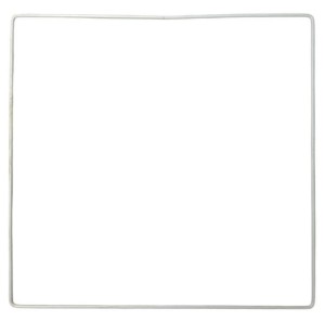 Kwadrat biały 30cm metal