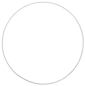 Koło białe 50cm metal