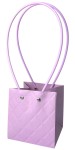 Torebka na kwiaty pikowana 11,5x10,5x12cm fiolet