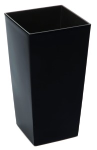 Doniczka połysk finezja 400x400mm czarny