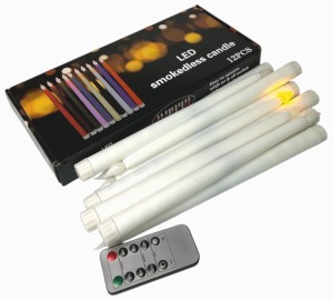 Świeca LED stożek pilot 12szt/opak
