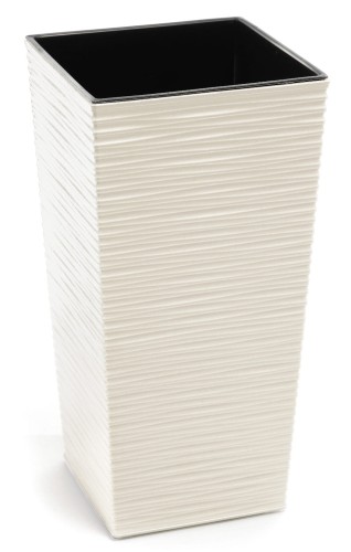 Doniczka finezja dłuto 250x250mm kremowa