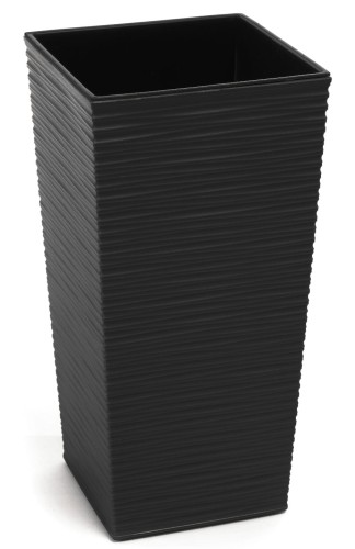 Doniczka finezja dłuto 250x250 czarny