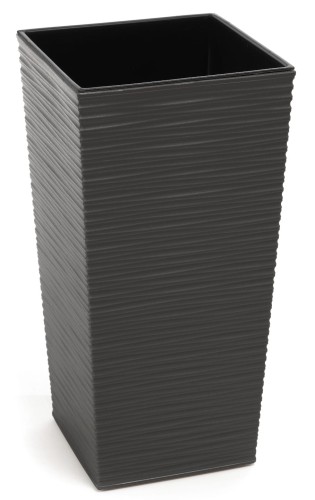 Doniczka finezja dłuto 400x400mm grafit metalik