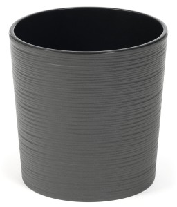 Doniczka malwa dłuto 250mm grafit metalik