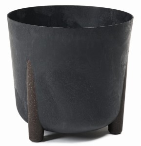 Donica okrągła frida 210mm czarny beton