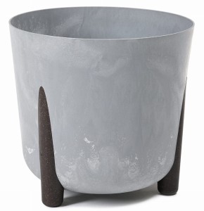 Donica okrągła frida 260mm szary beton