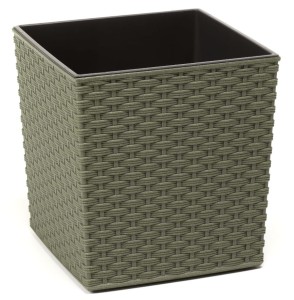 Donica juka rattan 250x250mm zielony leśny