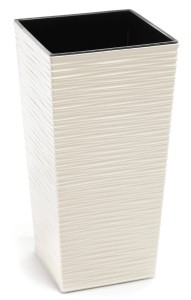 Doniczka finezja dłuto 350x350mm kremowy