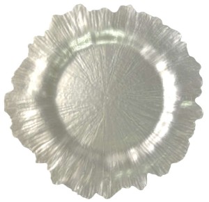 Talerz dekoracyjny biały 33cm PK-173-01197-24