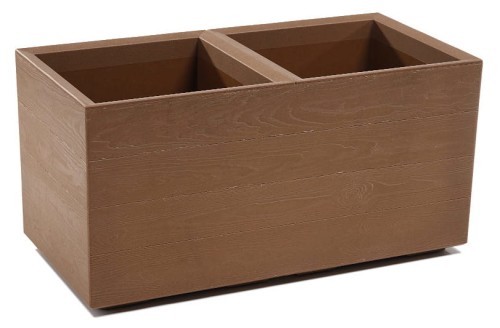 Kwietnik karo deska 800x400x400mm naturalne drewno