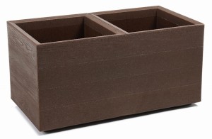 Kwietnik karo deska 800x400x400mm coffee-espresso