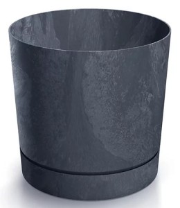 Doniczka Tubo P Beton Effect 199mm antracyt