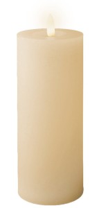 Świeca LED wosk 7x19cm 2xAAA