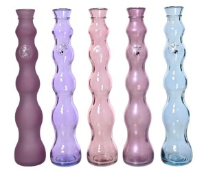 Wazon szklany 7x32cm 5 kolorów