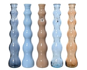 Wazon szklany 7x32cm 5 kolorów