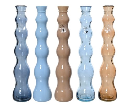 Wazon szklany 7x32cm 5 kolorów