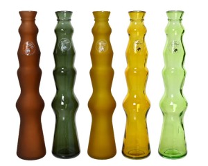 Wazon szklany 7x32cm 5 kolorów