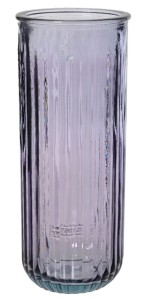 Wazon szklany 11x28cm jasny fiolet