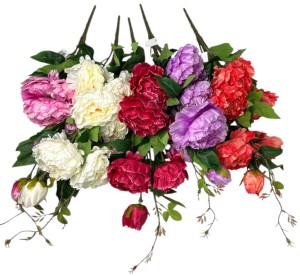 Bukiet piwonia x7 75cm L252